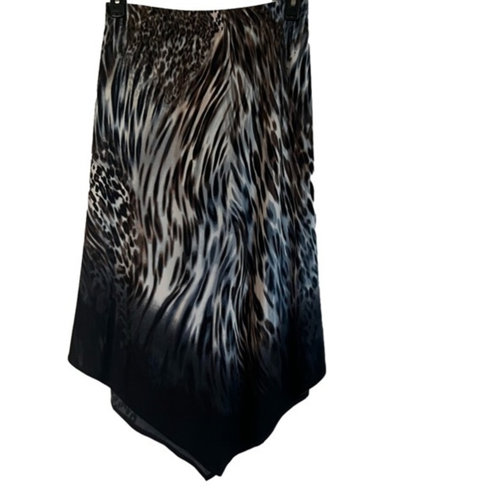 𝅺LADIES Handkerchief Hem Animal Print Skirt